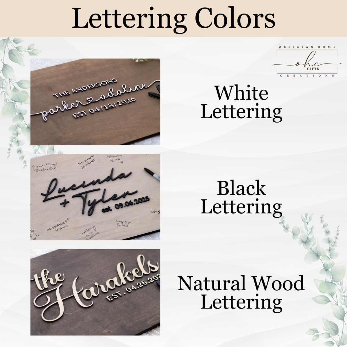 Personalized Wooden 3D Wedding Welcome Sign. Custom Wedding Decor. Customized with Your Names and Dates. Wedding Ceremony Decorations. (Design 16)