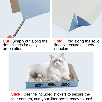 BERXOL 47PCS Kitten Essentials Starter Kit, Ideal for Cats Under 6 Months, Featuring 21-Piece Toy Set, Bed, Carrier, Litter Box, Bowls & More, Perfect for New Cat Owners - Blue