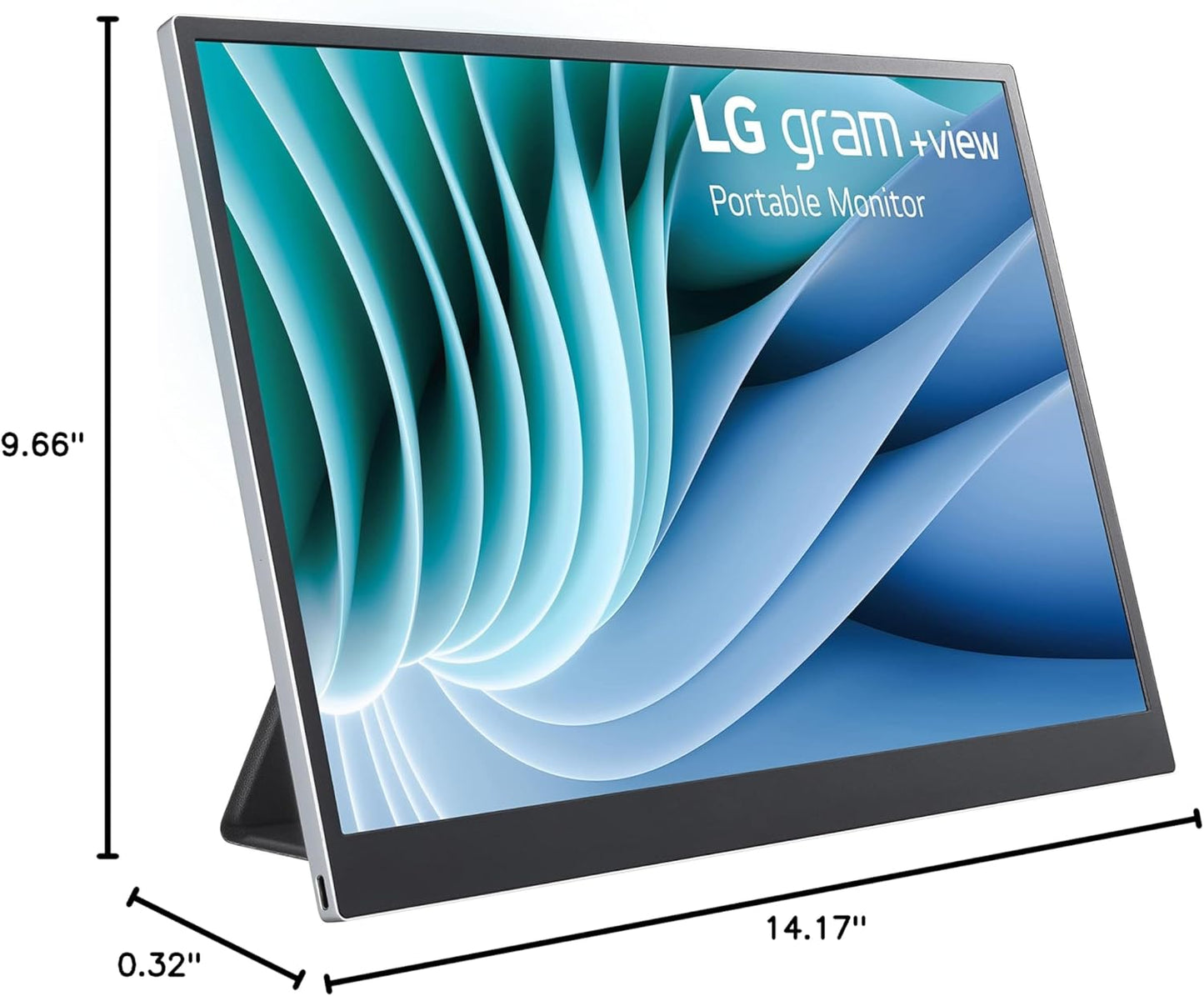 LG 16MR70.ASDU1 16” Gram +View IPS Protable Monitor, Silver