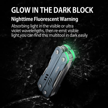 NexTool Mini Sailor S11 Keychain Multitool, 11-in-1 Compact EDC Pliers with Pocket Knife, Scissors & Screwdrivers, Lightweight Small Multitool for DIY, Travel, Camping, and Gift, Cool Gadget for Men