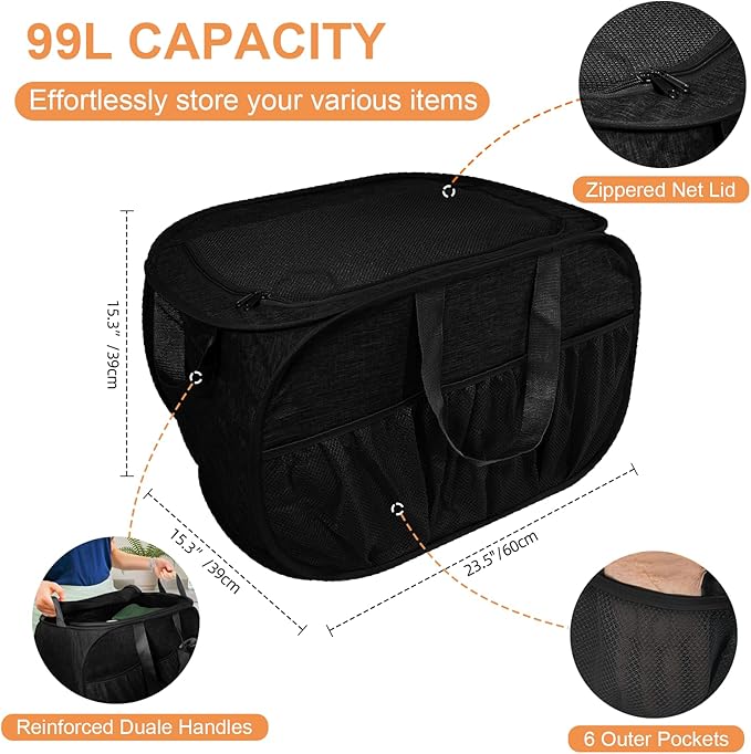 2 Pack Collapsible Laundry Baskets