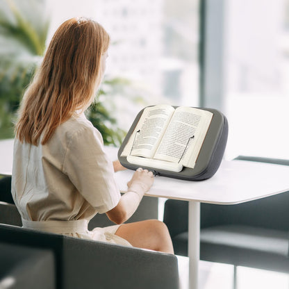 elitehood Book Stand, Comfortable Book Stand with Pillow Pad for Hand Free Reading in Bed, Bed Book Lap Holder - Minimize Neck Strain & Perfect Idea for Book Lovers in Dorm Room or Anywhere
