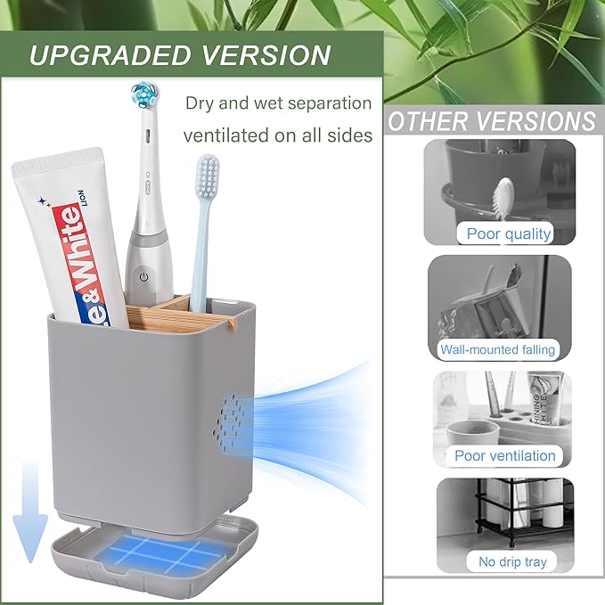 Toothbrush Holders for Bathrooms, Electric Toothbrush Holder Kids Toothbrush