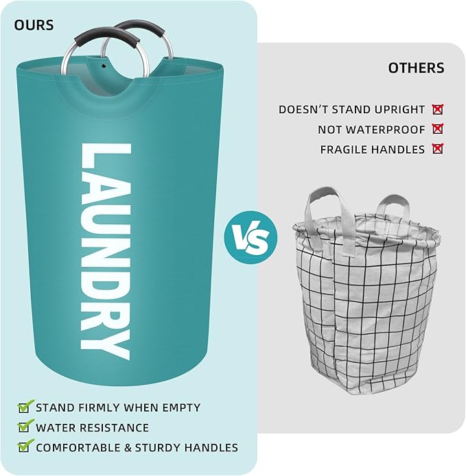 StorageRight 75L Large Laundry Basket, Laundry Hamper, Dirty Clothes Hamper