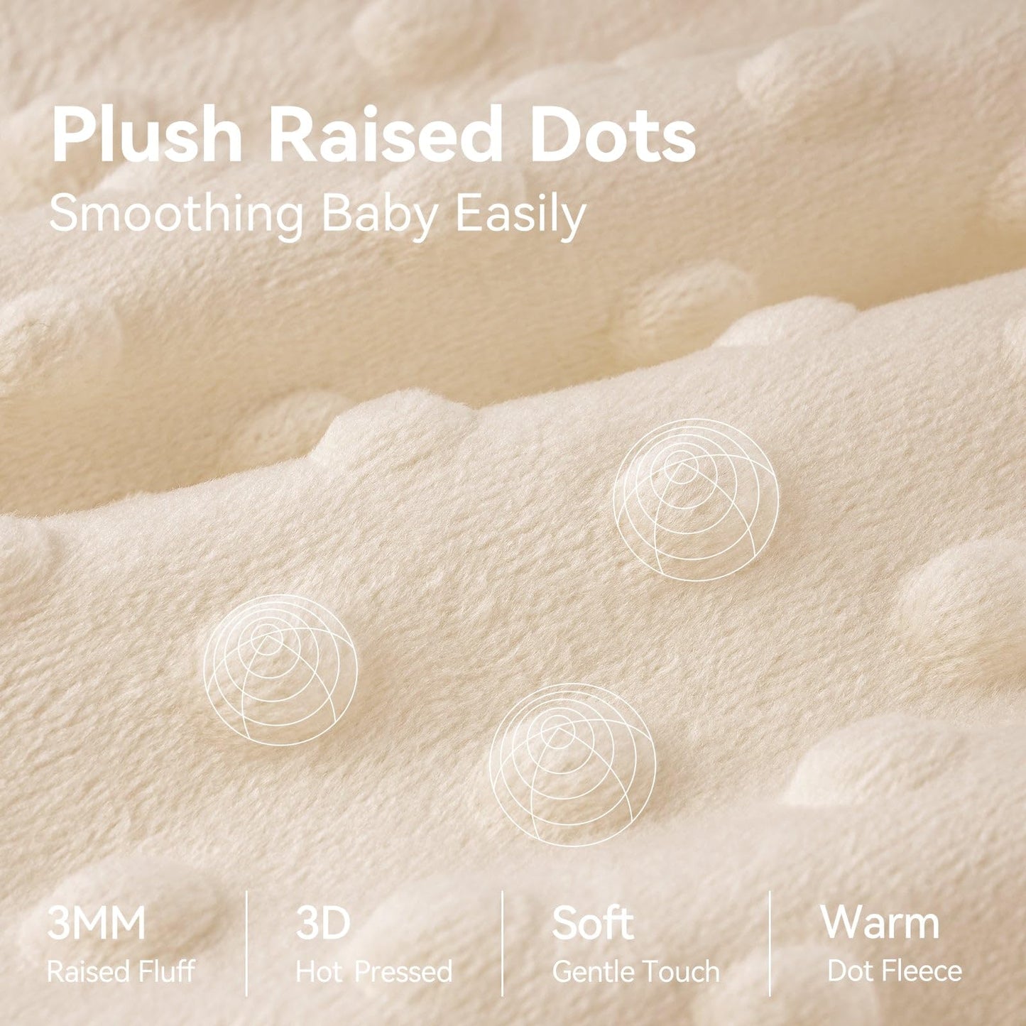 Unnivoll Baby Sleeping Bag 1.5 Tog with Plush Dots Sleep Bag 2 Pack Baby Sleep Sack Wearable Blanket for Newborn Infant 0-6 Months Coffee