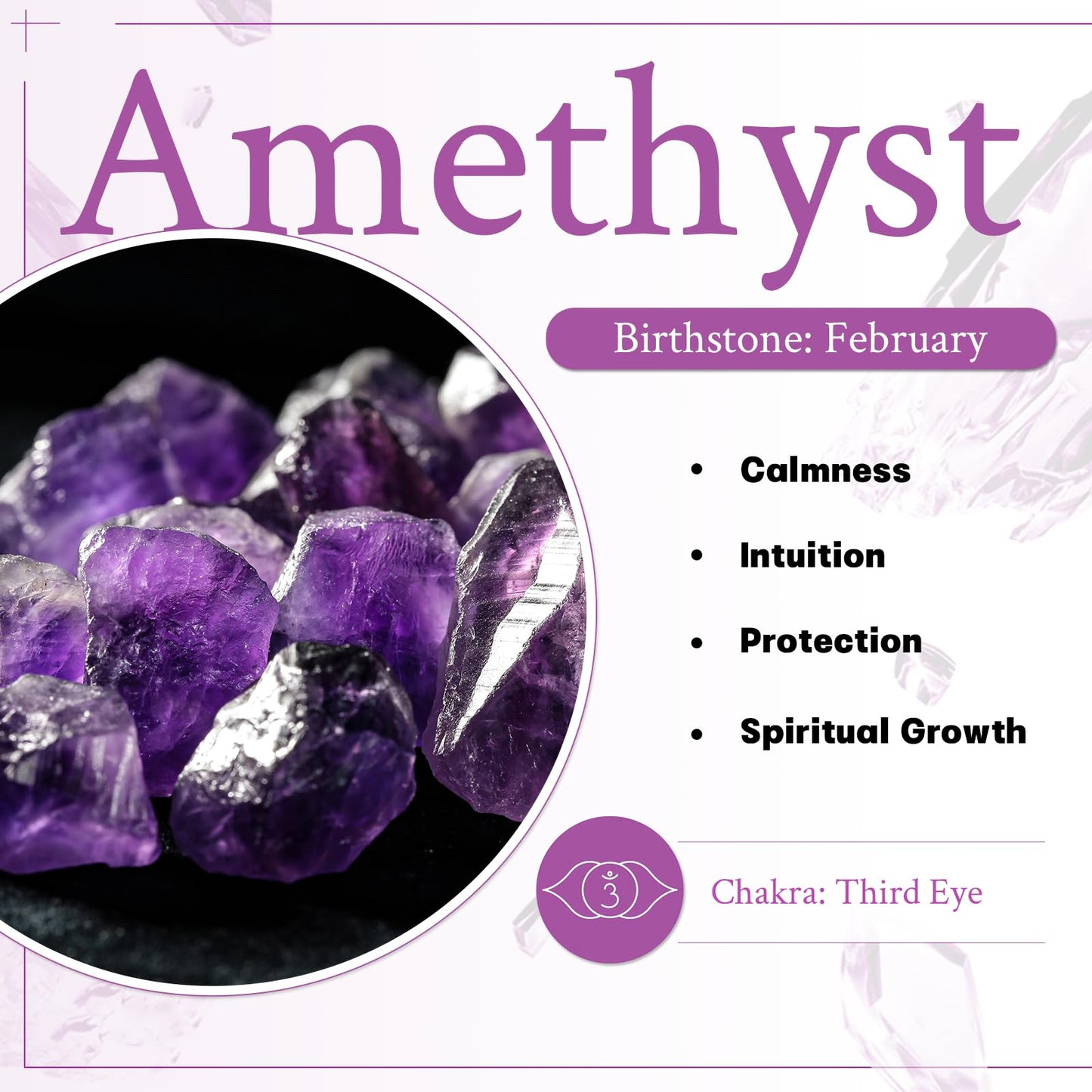 mookaitedecor Natural Amethyst Crystal Ball with Stand, 45-50 mm Decorative Round Stone Sphere Sculpture Figurine for Witchcraft Feng Shui Divination Home Decor
