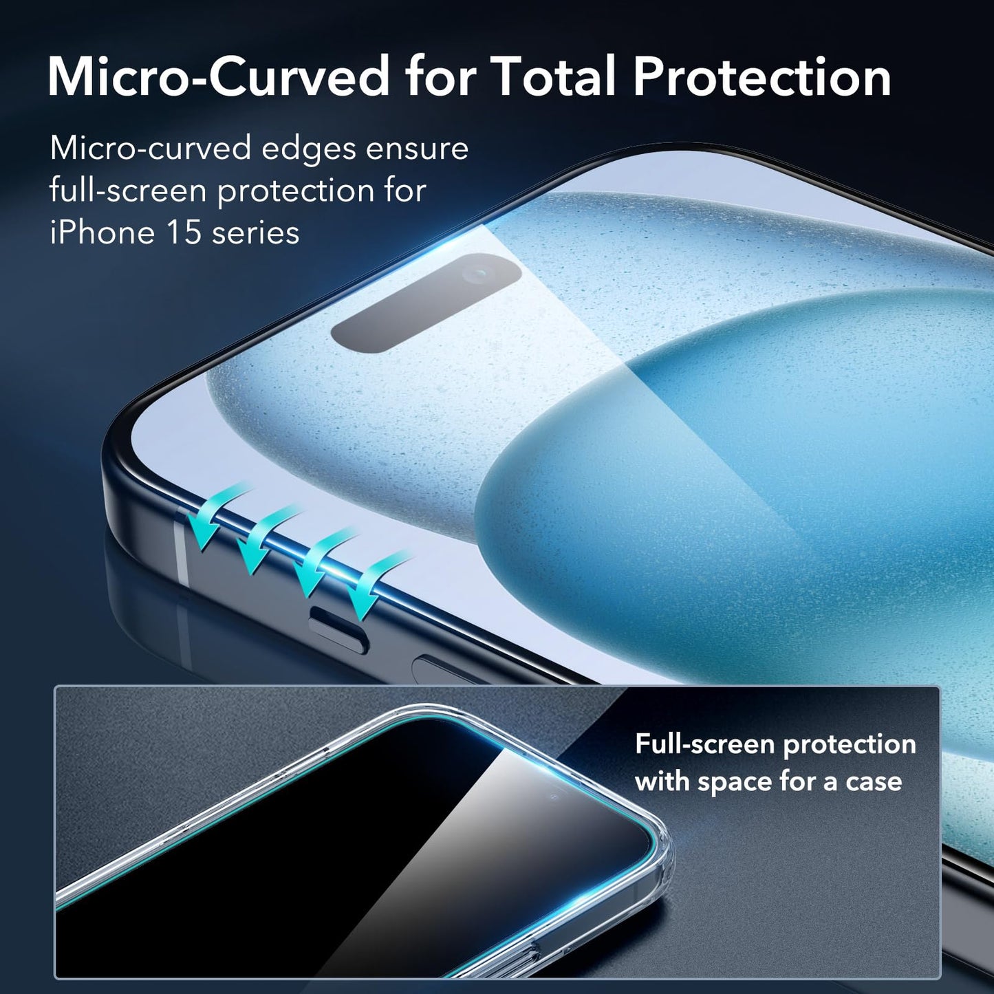 ESR 3 Pack for iPhone 16 Pro Max Screen Protector, [9H Hardness] [Military Grade Shatterproof] Tempered Glass Film with Flawless Fit Tray, HD Clear, Scratch Resistant
