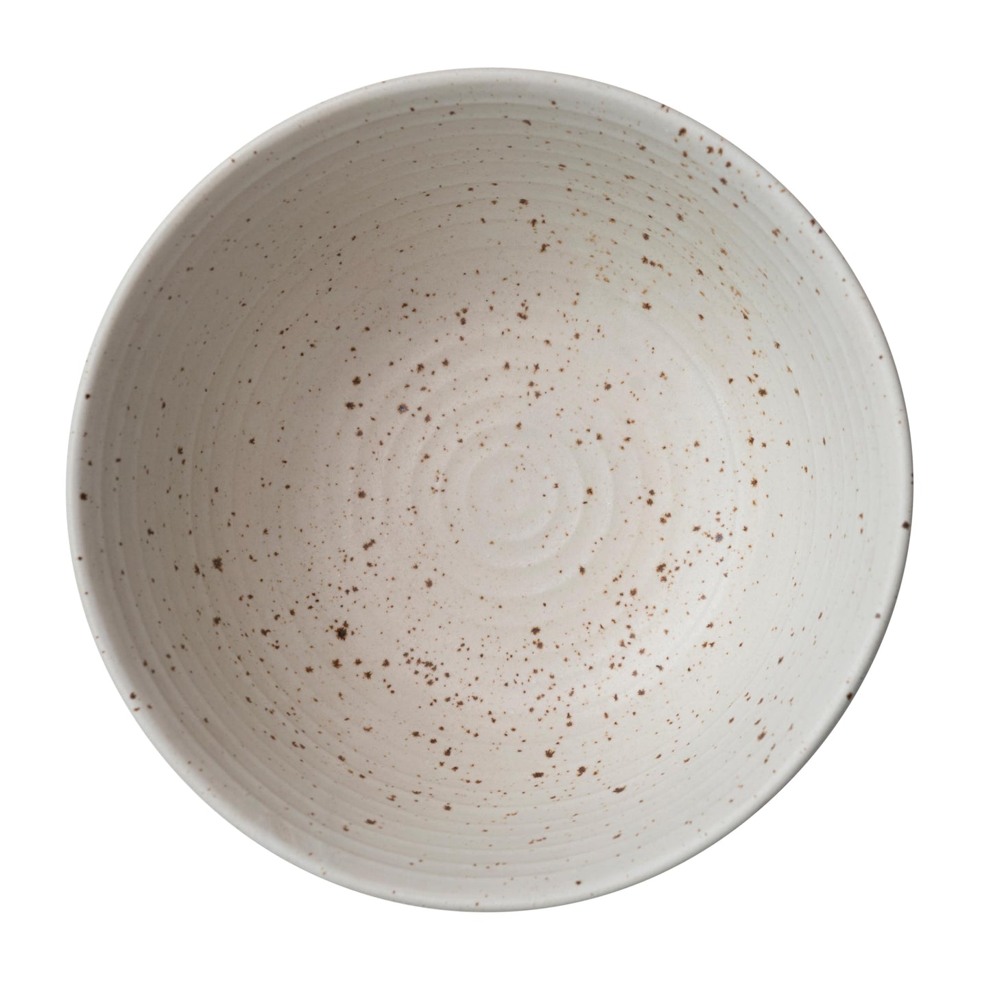 Farmhouse Stoneware Bowl, White Speckled Glaze