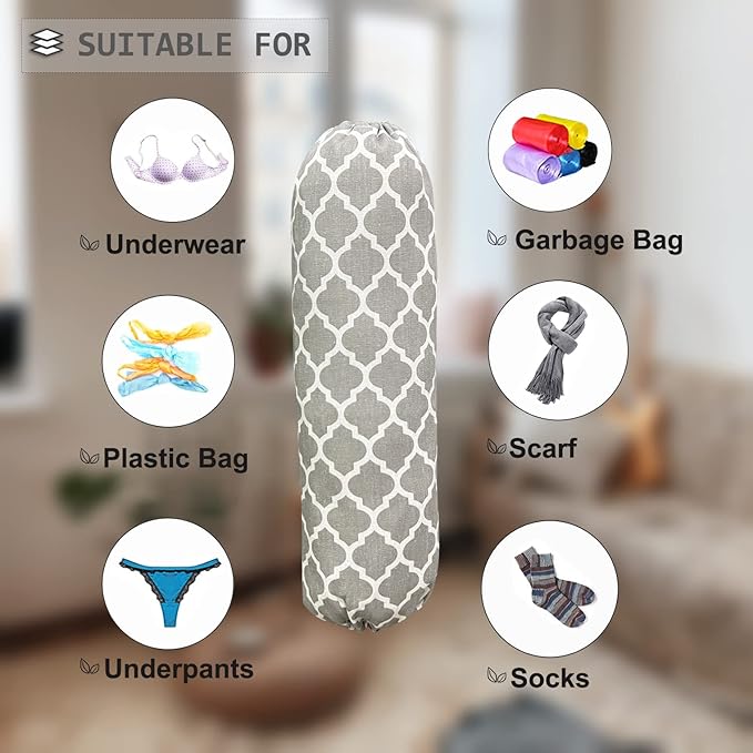 SYIPO Wall Mount Plastic Bag Organizer, Shopping Bags Carrier, Washable Large