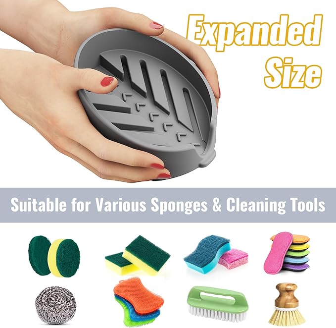 NiHome Silicone Sponge Holder Compatible