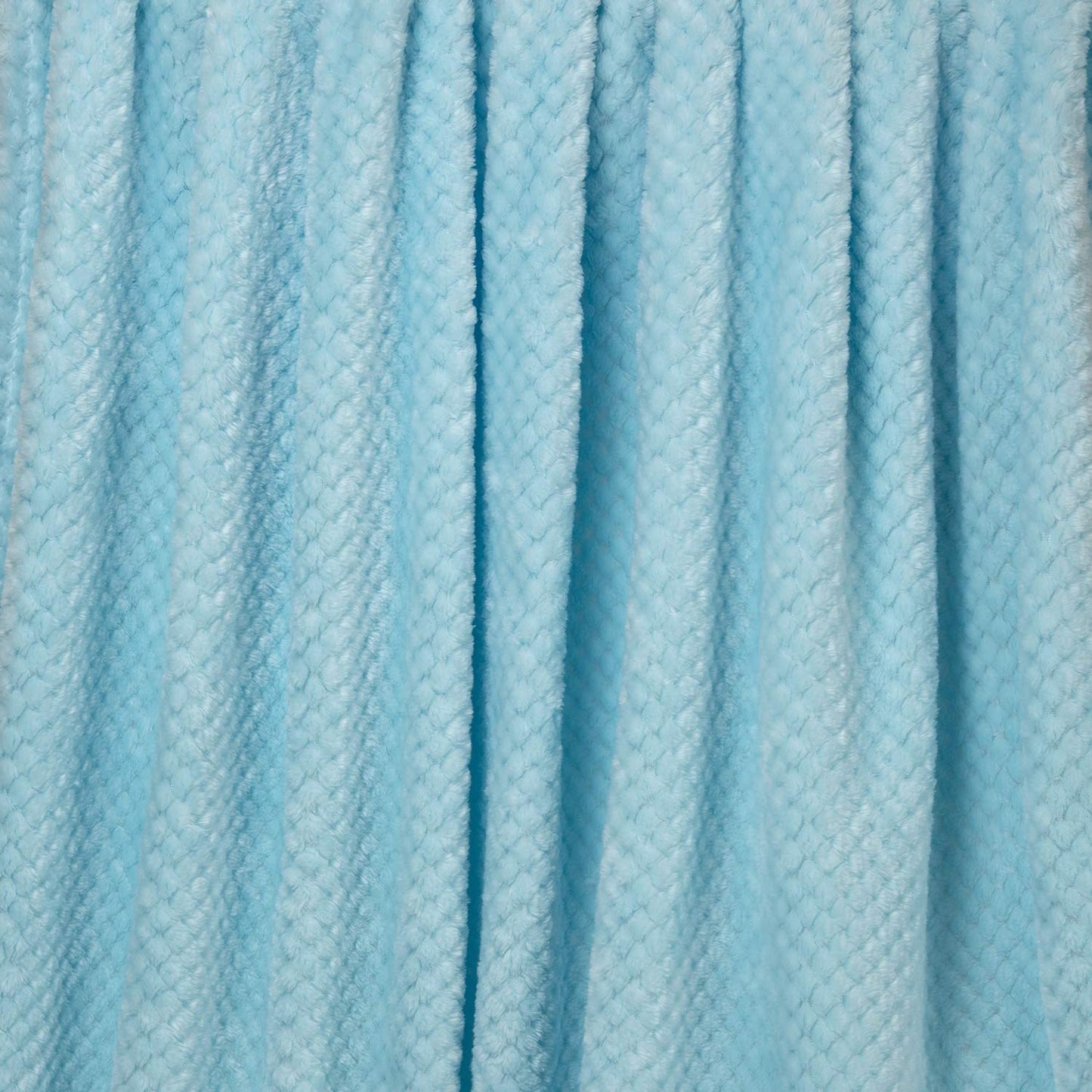 Fuzzy Throw Blanket, Plush Fleece Blankets for Adults, Toddler, Boys and Girls, Warm Soft Blankets and Throws for Bed, Couch, Sofa, Travel and Outdoor, Camping (Throw(50"x70"), L-Ice Blue)
