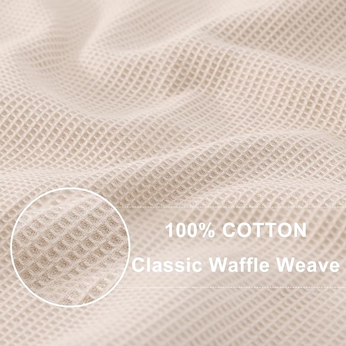 Homaxy 100% Cotton Waffle Weave Kitchen Towels