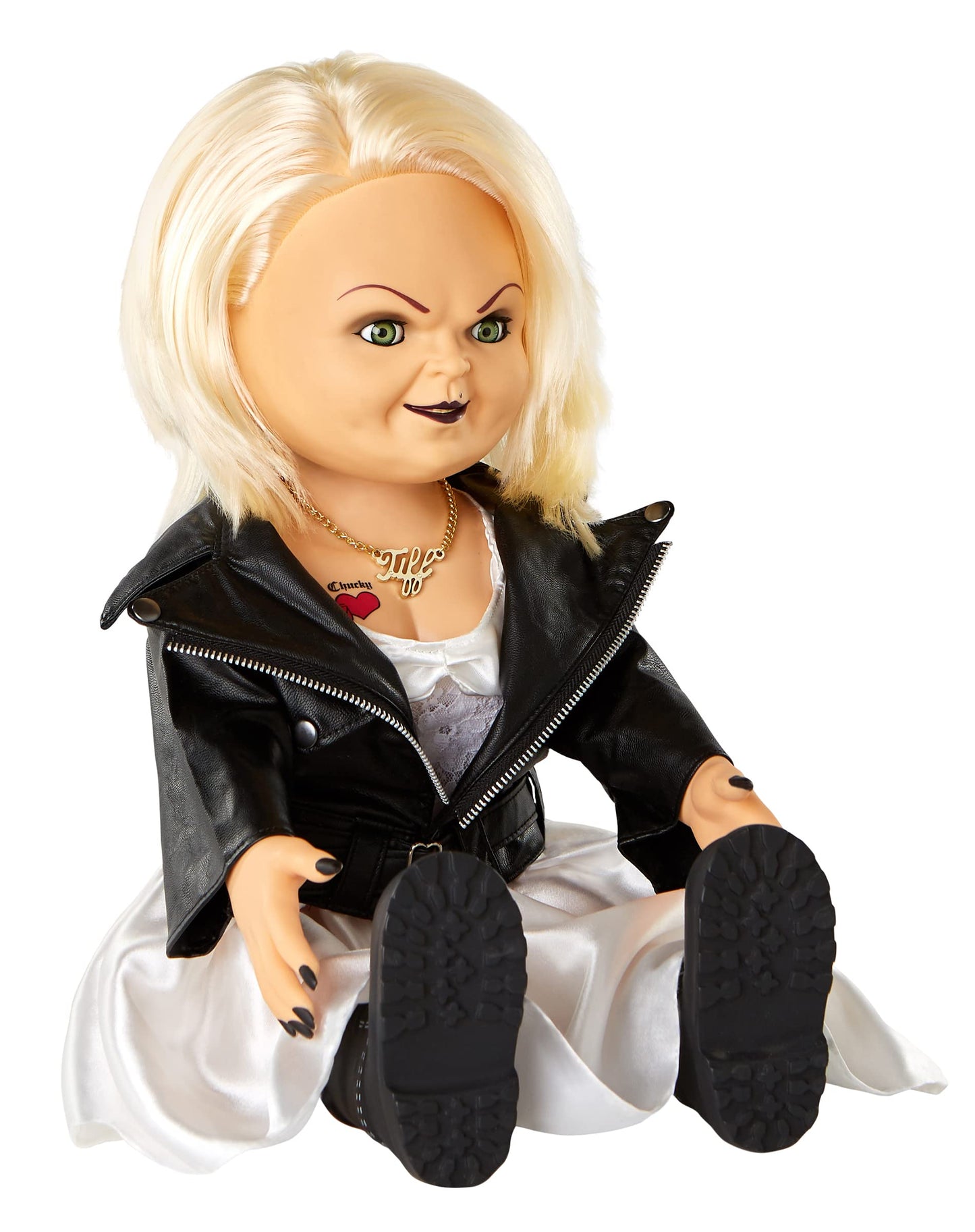 Spirit Halloween Talking Tiffany Doll | Officially Licensed | Horror Decor | 20 Inches Tall | Talking and Moving Prop