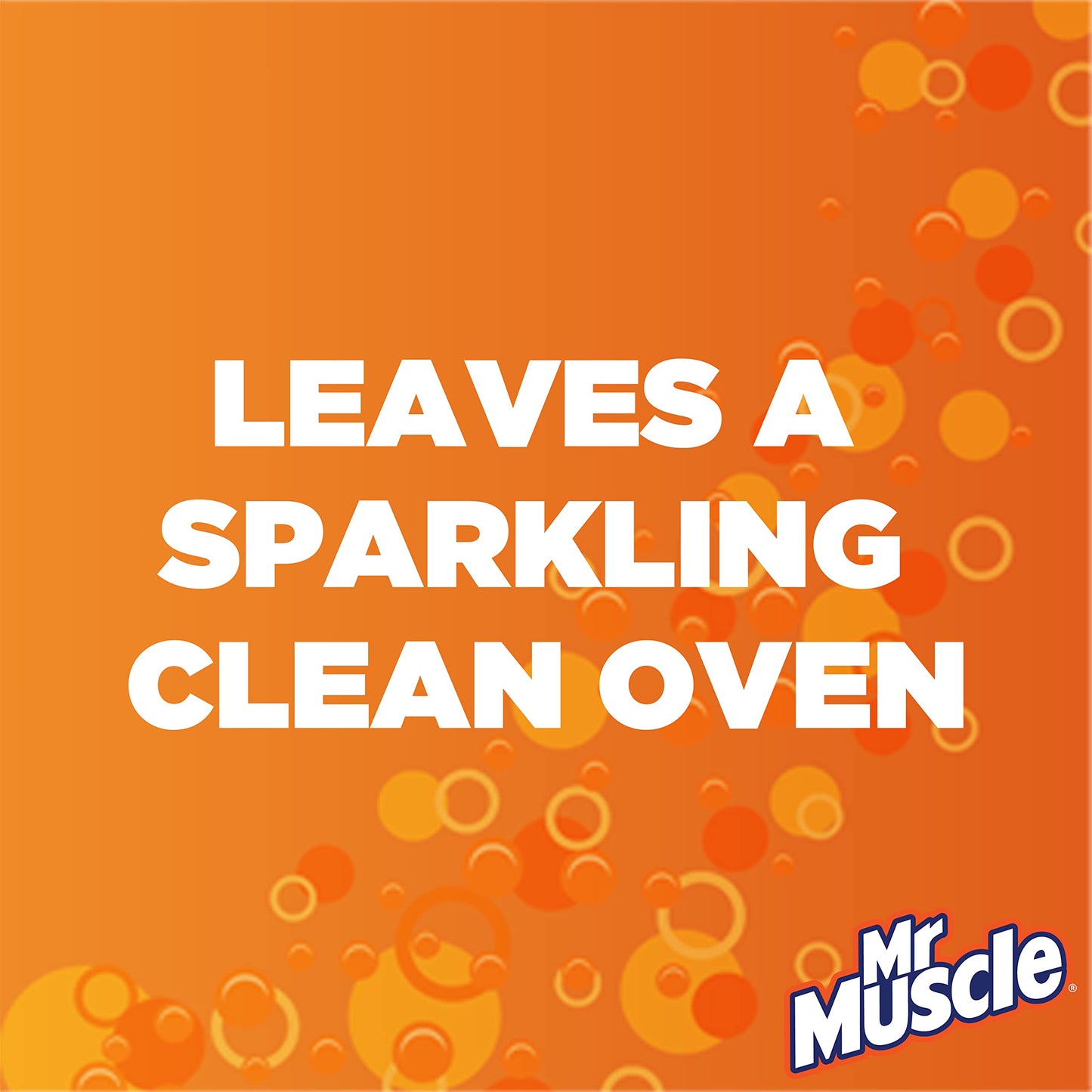 Mr Muscle Oven Cleaner, Heavy Duty Oven Cleaner & Degreaser for Burnt Grease & Food Spills, No-Scrub Formula for Quick Kitchen Cleaning, Fast-Acting Clean in Just 30 Minutes, Pack of 6 (6 x 300ml)