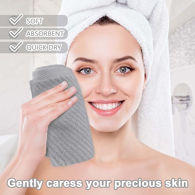VOOVA & MOVAS Grey Washcloths 6PC