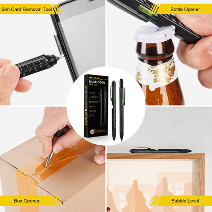 Father's Day Dad Gifts from Daughter Son Wife, 10 in 1 Multitool Pen, Gifts for Men Who Have Everything, Cool Gadgets for Men, Unique Tools for Dad