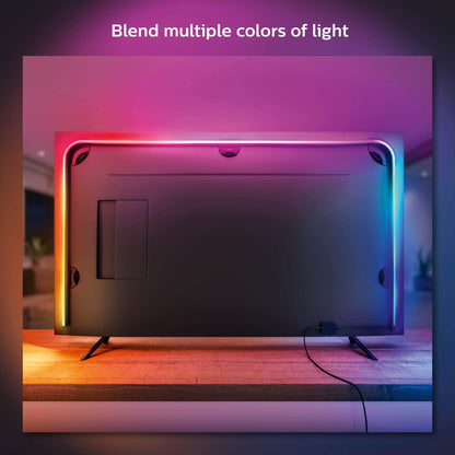 Philips Hue Gradient LED LightStrip 65in (Sync with TV, Music and Gaming), Hue Hub & Hue Sync Box Required