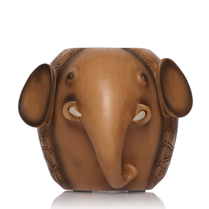 Fubeasi Z-Color Resin Carving Elephant Pencil Holder Fashion Creative Pen Holder For Office School