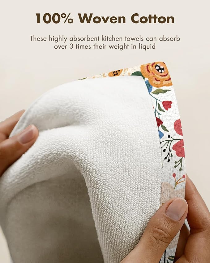 Cotton Kitchen Towels Set of 2