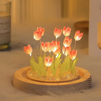 ONXE Tulips Night Light, Mothers Day Gifts for Mom Grandma, Everlasting Flower Tulip Lamp in A Glass Dome,Romantic Home Room Decor, Anniversary Birthday Gift for Women Girlfriend Sister Wife