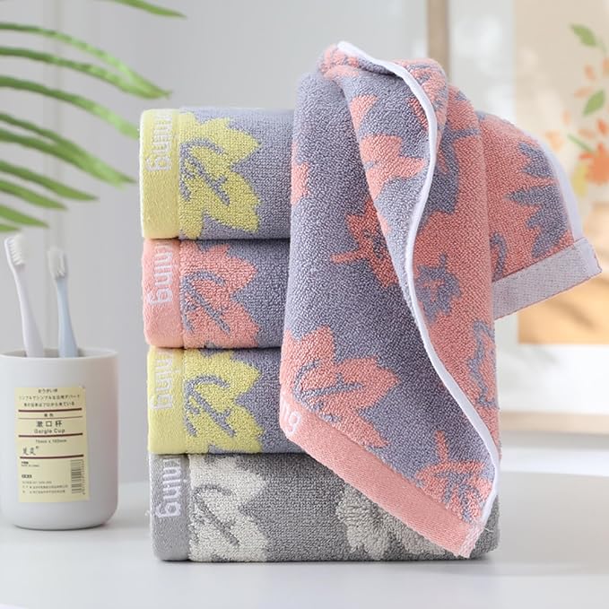 3 Pack Decorative Maple Leaf Hand Towels