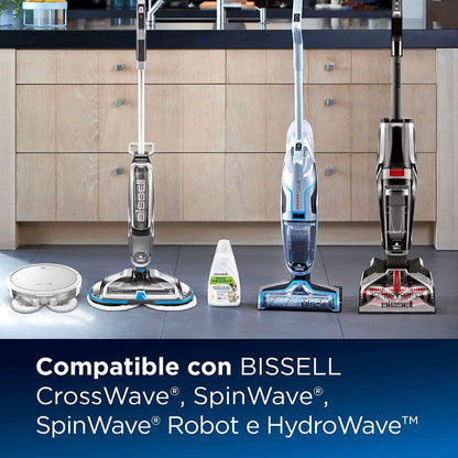 BISSELL Natural Multi Surface Floor Cleaning Solution, Floor Cleaner For CrossWave, SpinWave & HydroWave, Pet Floor Cleaner with Plant Based Cleaning Ingredients, Pet & Family Safe, 2L, 31221