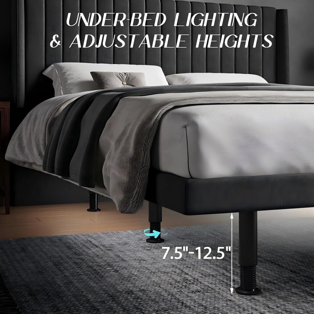 kaipuyiree Queen Size Adjustable Bed Frame - Elderly & Senior Friendly, Zero Gravity, Head/Foot Adjustment, Enhanced Comfort,900lbs Capacity