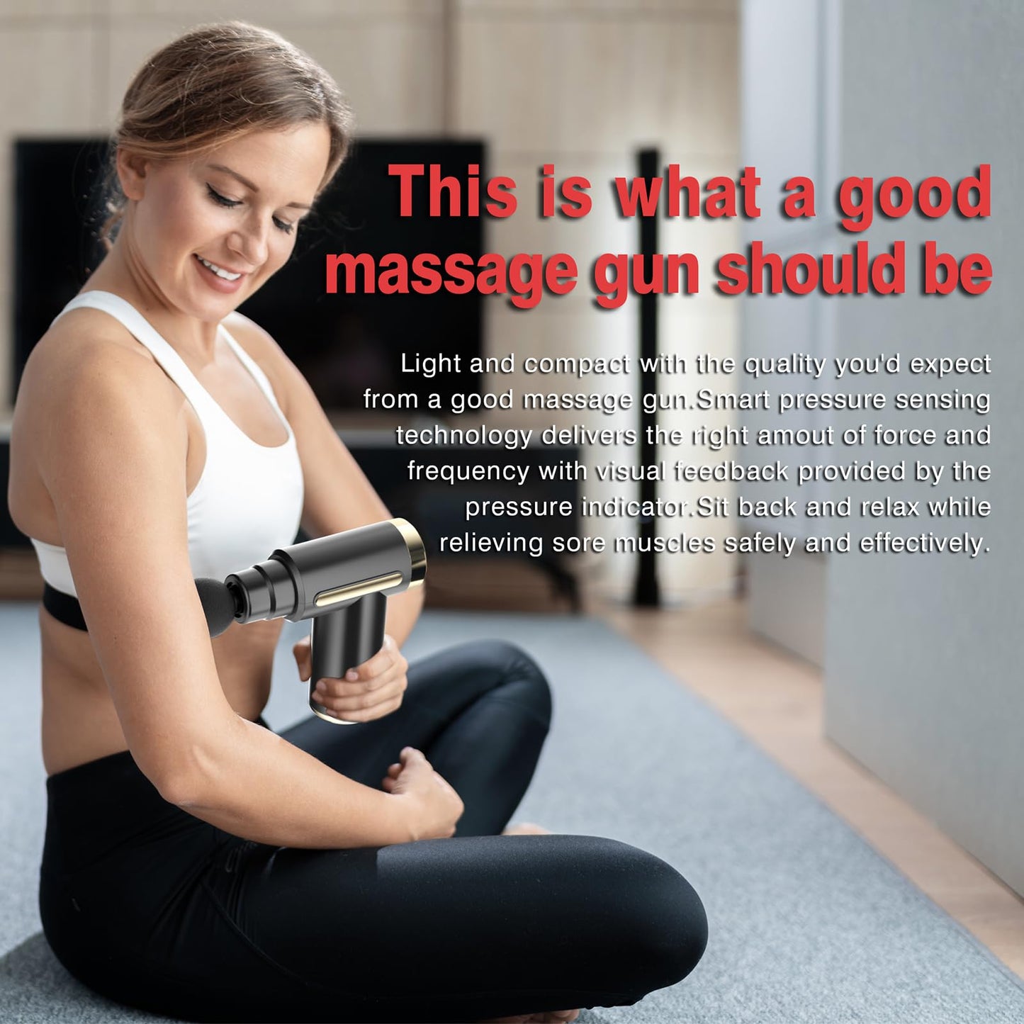 Massage Gun Deep Tissue, Back Massage for Athletes for Pain Relief, Percussion Massager Device with Silent Brushless Motor, Relax Gift for Mothers Day and Fathers Gifts（M891）