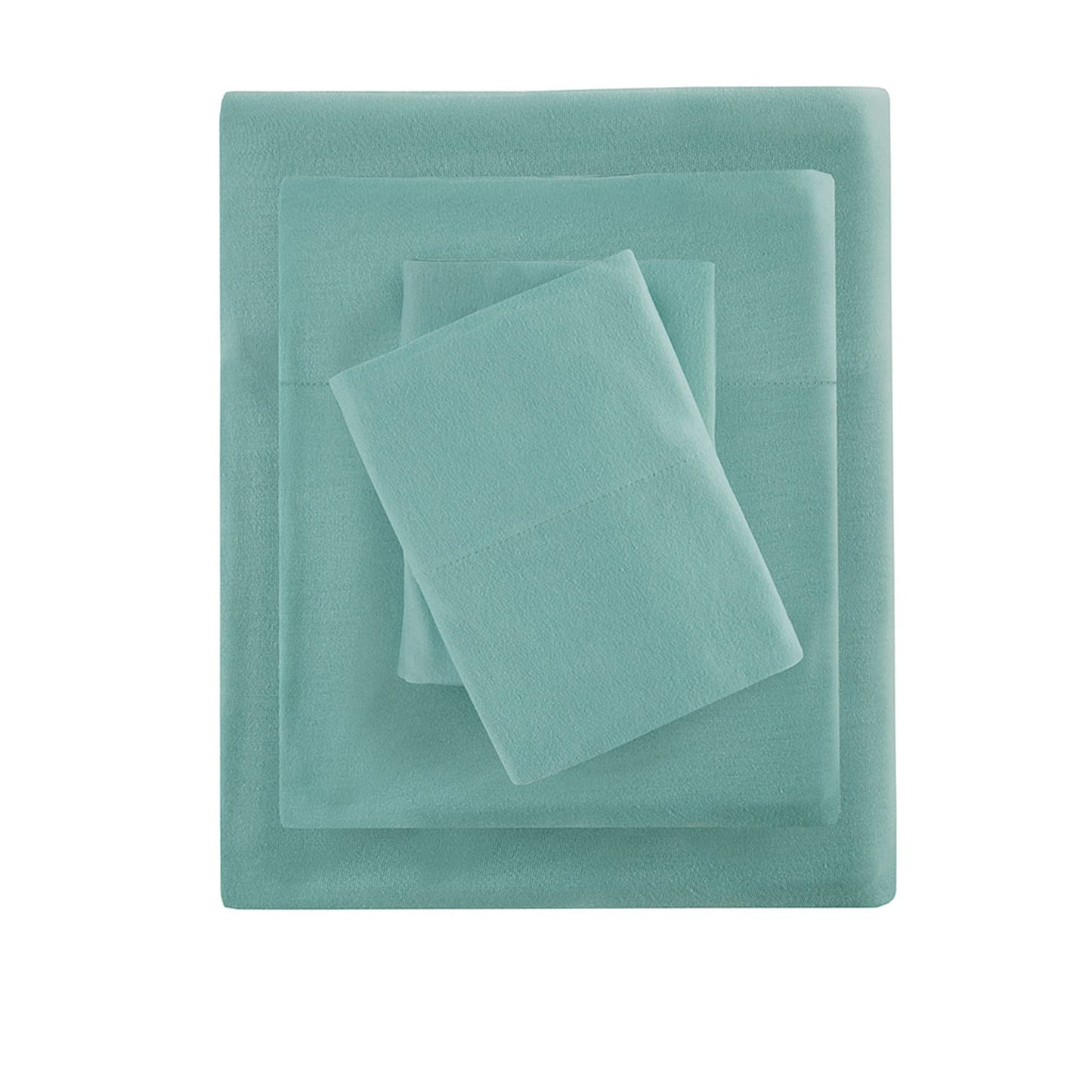 Intelligent Design Cotton Blend Jersey Knit Bed Sheet Set Wrinkle Resistant, Soft Sheets with 14" Deep Pocket, All Season, Cozy Bedding-Set, Matching Pillow Case, Twin XL, Aqua 3 Piece