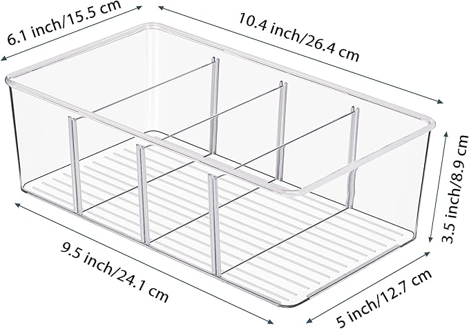 Vtopmart 8 Pack Food Storage Organizer Bins, Cabinet Organization and Storage