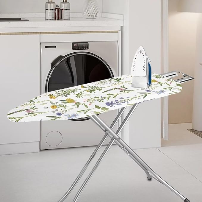 ZDCUSTOM Floral Ironing Board Cover Scorch and Stain Resistant Ironing Board