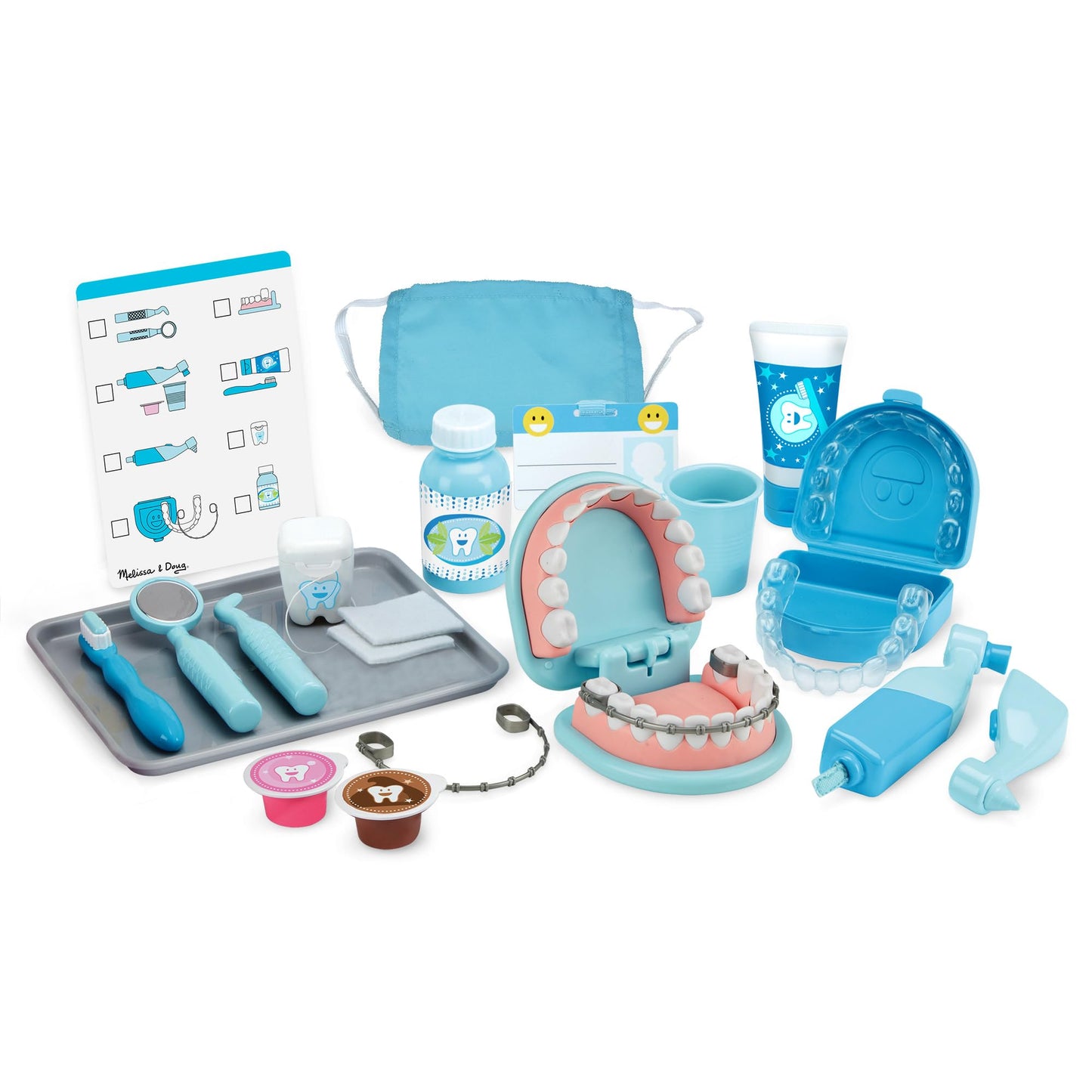 Melissa & Doug Smile Dentist Kit for Kids Role Play Toys for 3+ Year Old Girls, Educational Toys for 3 Year Old Boys, Montessori Toys Age 3