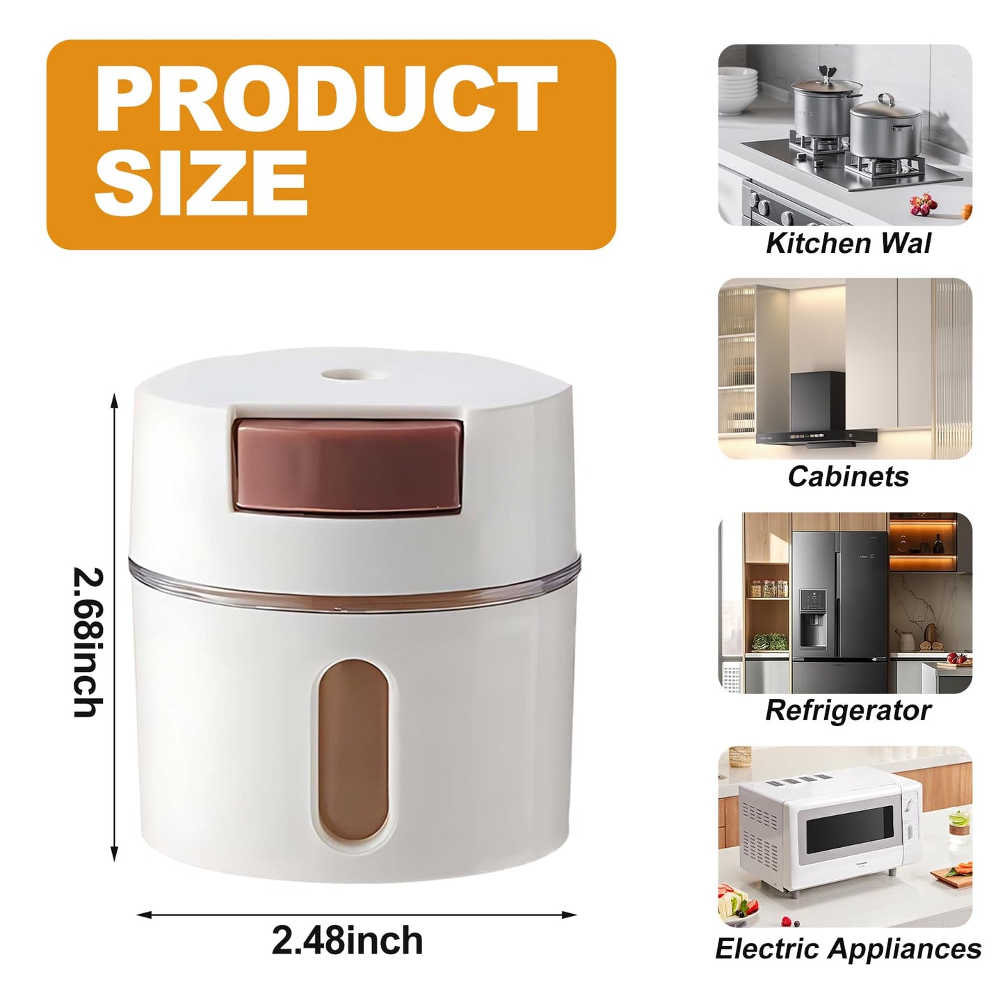 6 PCS Magnetic Salt and Pepper Shaker Set with Dosing Button - Moisture-Proof Plastic Spice Dispenser Bottles for Kitchen, Travel, BBQ, and Outdoor Use