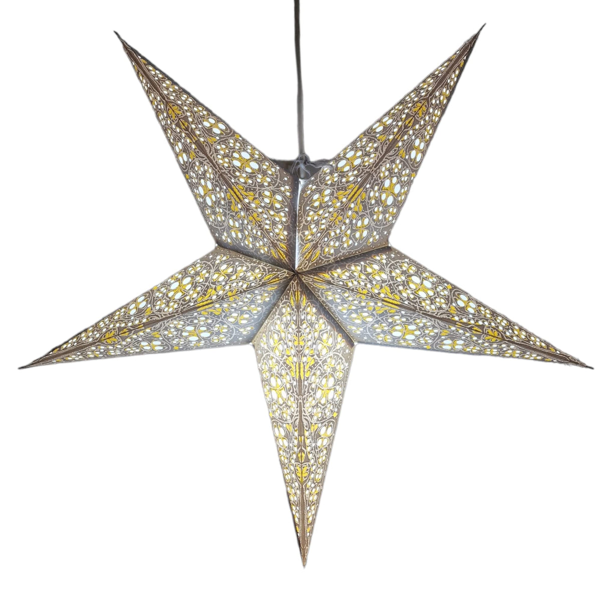 Yepsio Paper Star Lantern Lampshade, 60 cm, Hanging Decorations for Christmas, Wedding, Home, Party (Galaxy 009)