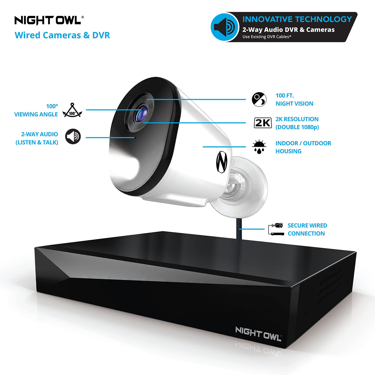 Night OWL FTD4-81-8L HD DVR Security KIT