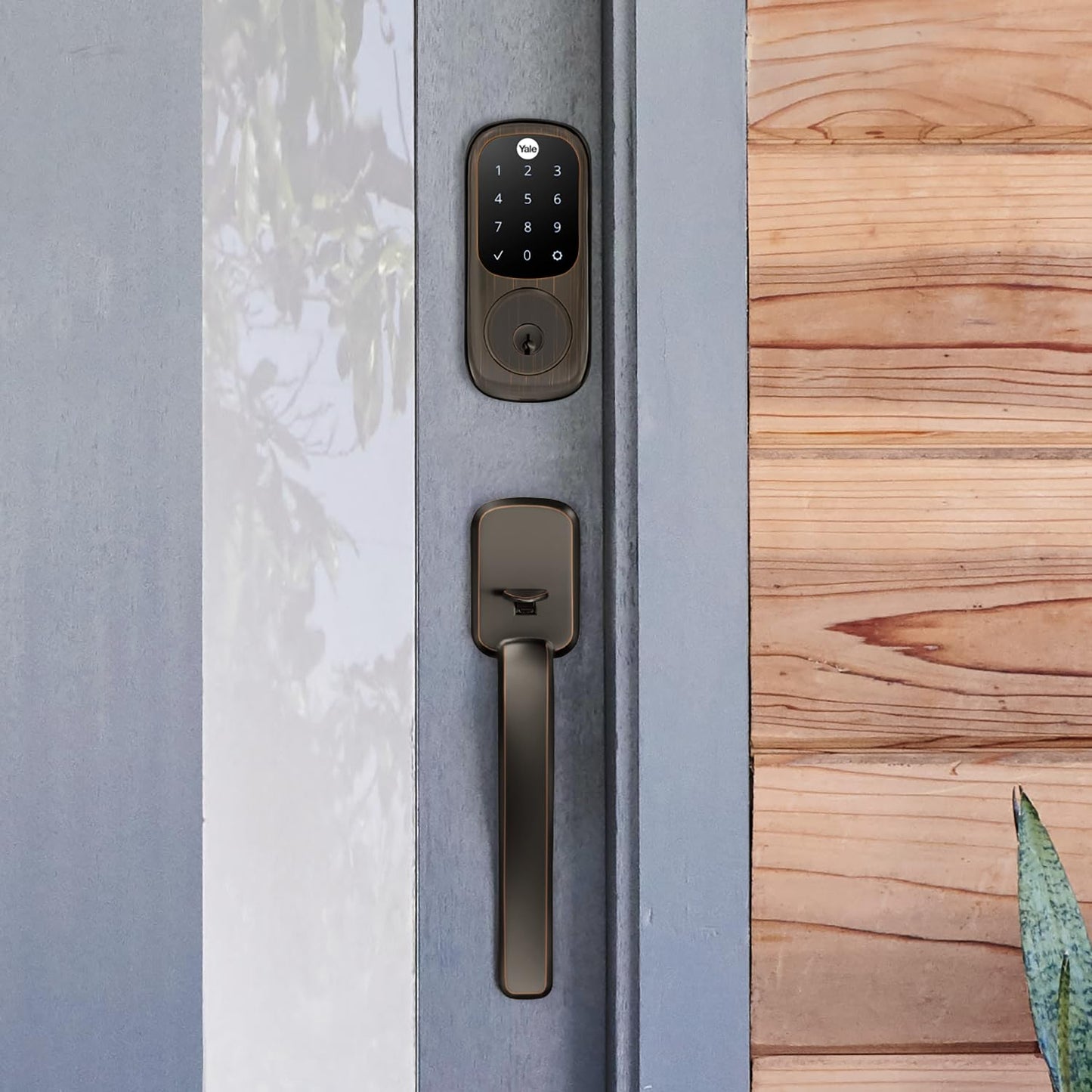 Yale Assure Lock Deadbolt, Satin Nickel Digital Touchscreen Keypad with Z-Wave and Backup Key for Front or Back Entry Door, YRD226-ZW2-619