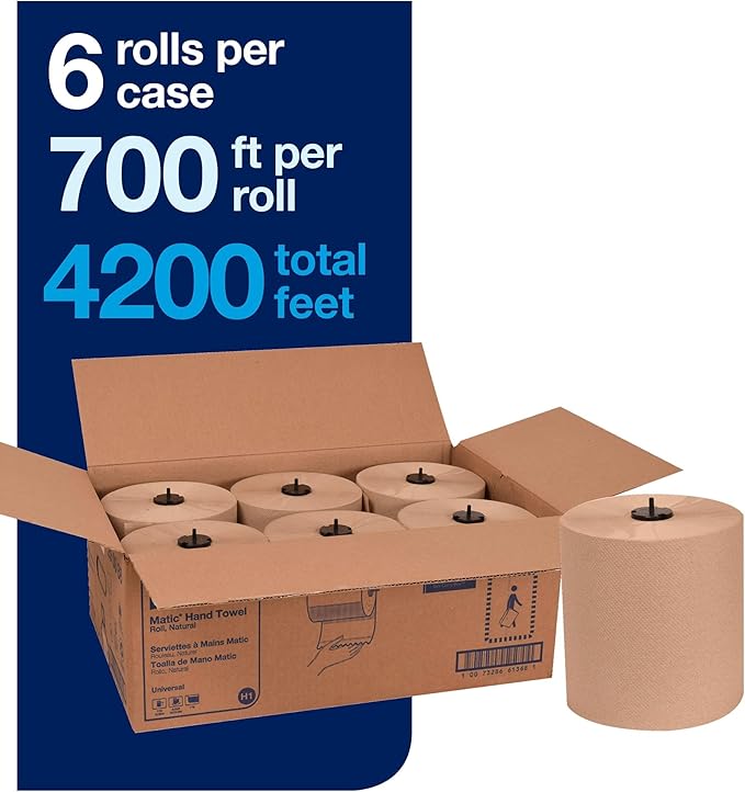 Tork Matic Paper Hand Towel Roll Natural H1 and Tork Matic Paper Towel