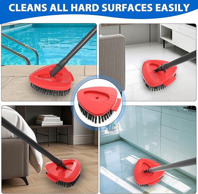Upgraded Spin Mop Replacement Scrub Brush Heads Compatible