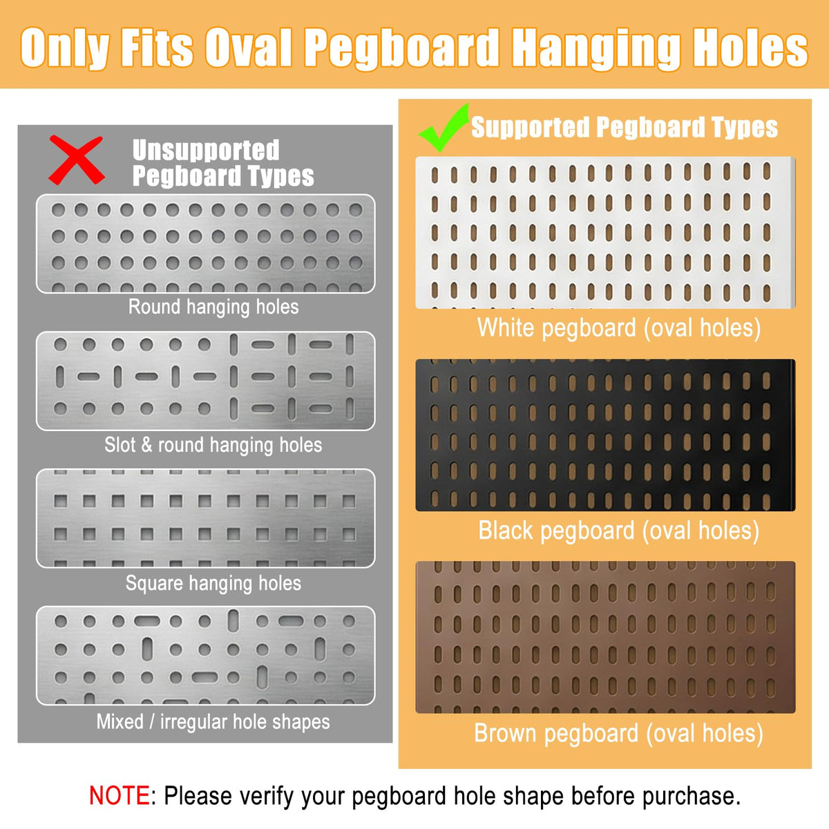 Afcabakila 2pcs Pegboard Shelf Solid Wood Wall Shelf with Hooks L11.8 *W3.9 inch pegboard Accessories pegboards Shelves Wooden peg Board Shelving for Home & Office,Crafts Room, Garage, Workbench