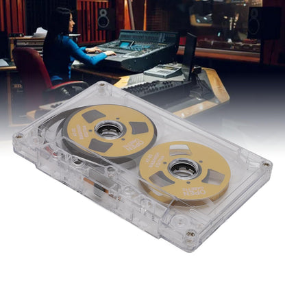 Reel to Reel Blank Cassette Tape, Normal Bias 50 Minutes Recording Tape, for Music Recording (Gold)
