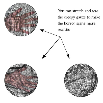Evoio Halloween Decorations Creepy Cloth, 3 PC 120 X 30inch Black Scary Gauze Spooky Cloth, Freaky Loose Creepy Clothes, Halloween Decorations for Haunted Houses Outdoor Indoor Yard Cauldron Wall Decor