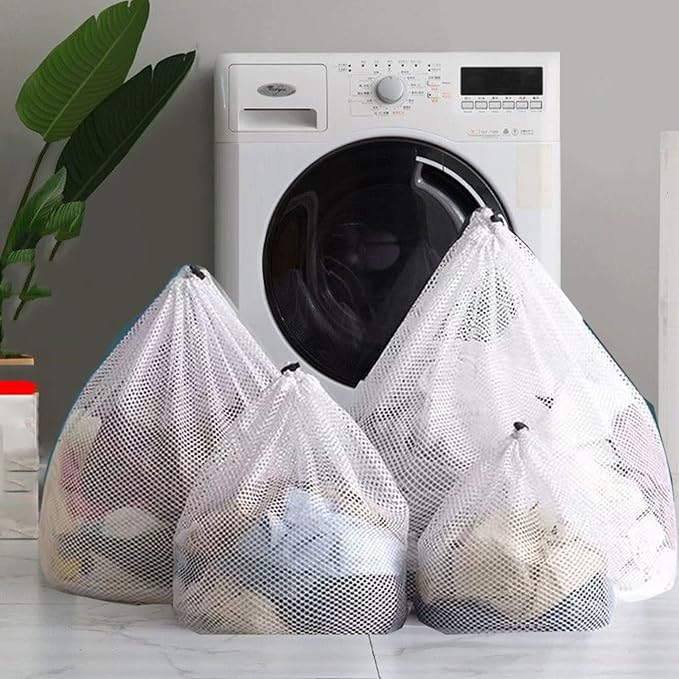4Pcs Mesh Laundry Bags Washing Machine Mesh Wash Bags
