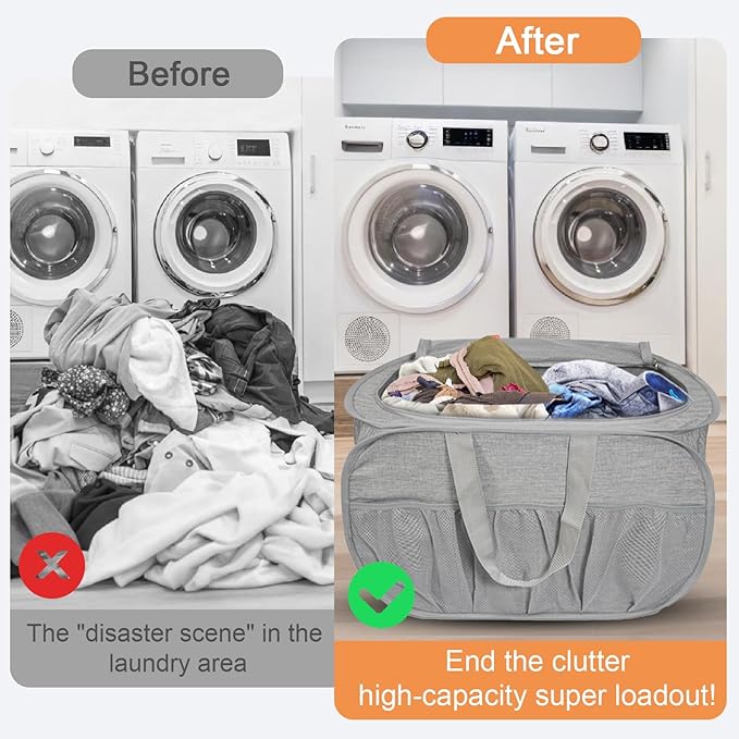 2 Pack Collapsible Laundry Baskets