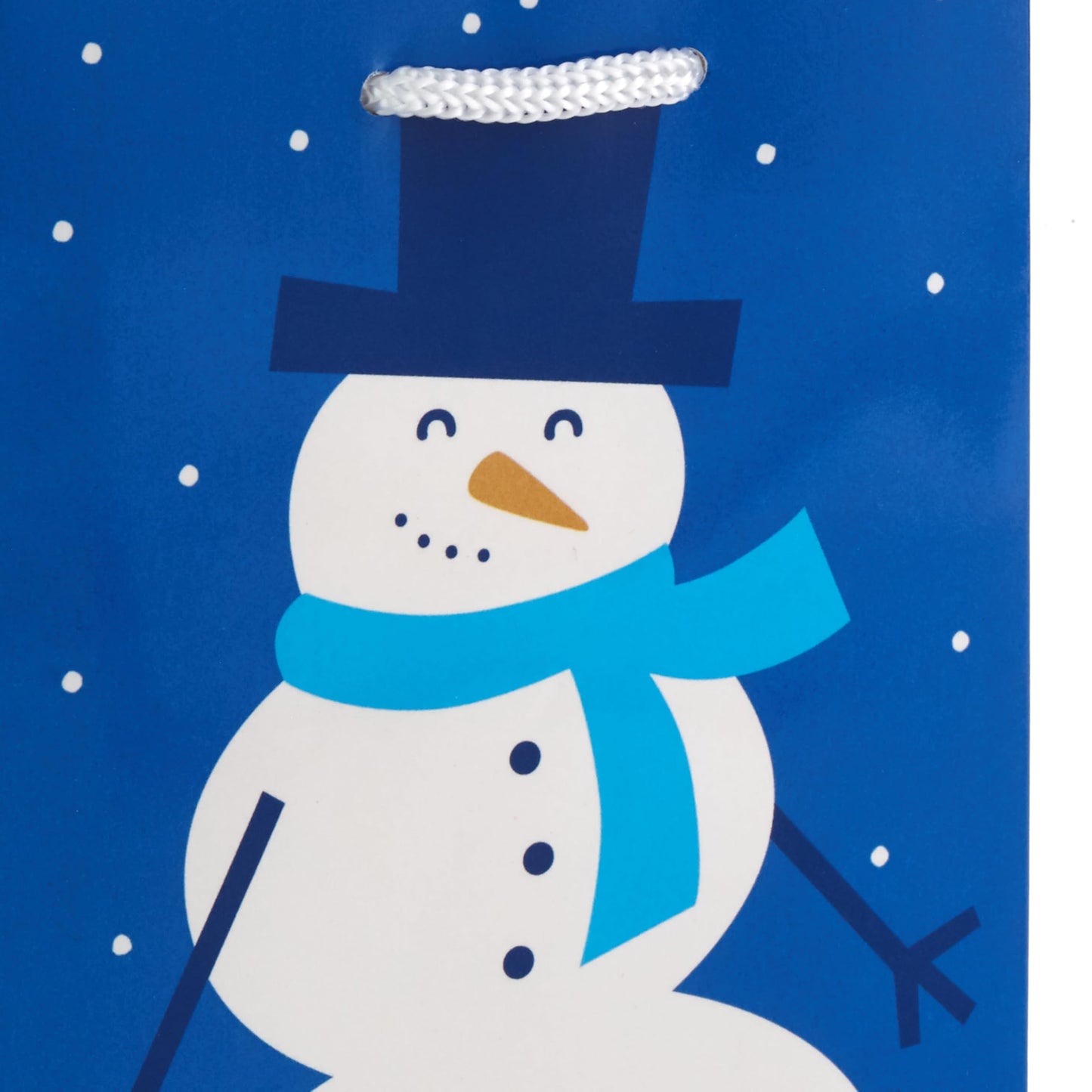 Hallmark Image Arts Assorted Christmas Gift Bags Bulk - Blue Plaid, Snowman, Deer, Tree, Snowflakes (16 Bags: 6 Small 5", 6 Medium 8", 2 Large 11", 2 XL 14") for Holiday Parties, Hanukkah, Weddings