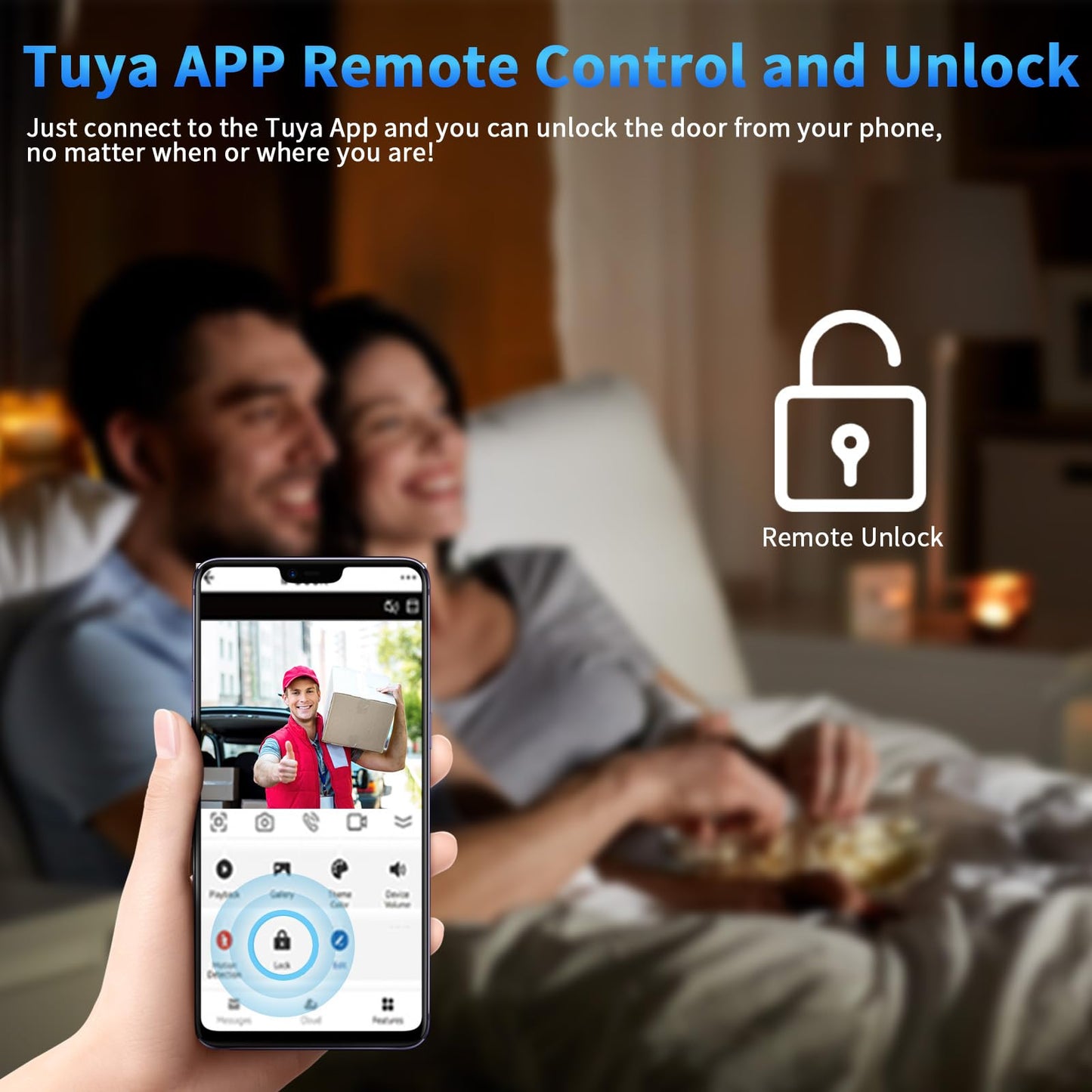 Wired Video Doorbell Apartment Intercom System,4 Family Units 10 Inch Touch Monitor,3 in 1 Unlocking,Dual Way Intercom Motion Detection Tuya for Villa Home (1 Doorbell(b)+ 4 Monitor(b))
