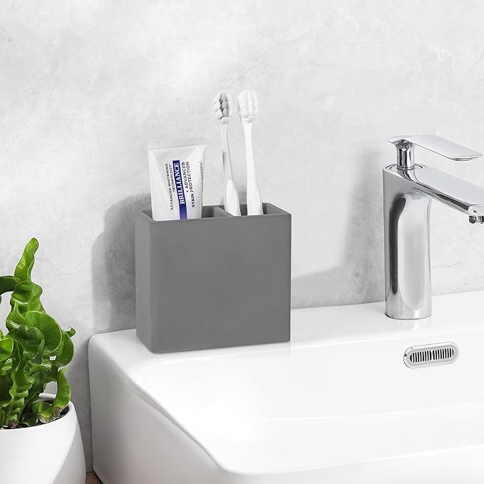 Diatomite Toothbrush Holder 2 Slots Tooth Brush Holder