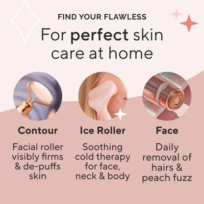 Finishing Touch Flawless Facial Massage Ice Roller, 1 Count (Pack of 1)
