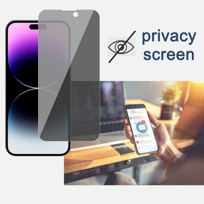 Ailun 2Pack Privacy Screen Protector Compatible for iPhone 14 Pro Max [6.7 inch] + 2 Pack Camera Lens Protector, Anti Spy Private Tempered Glass Film, Case Friendly, [9H Hardness] - HD