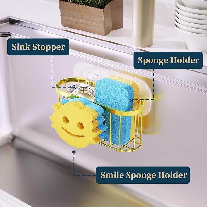 Consumest Sponge Holder Smiley Face