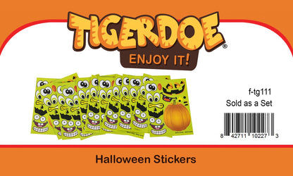 Halloween Stickers - 72 Sheets Kids Jack O' Lantern Pumpkin Stickers Tigerdoe - Halloween Stickers for Kids - Create a Pumpkin